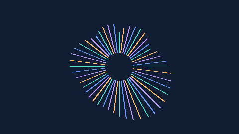 Synthetic preview of spectrum-radial