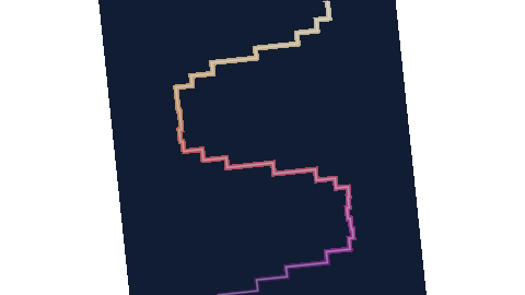 Native DanceRudiment colour modulation for waveform-signal-staircase