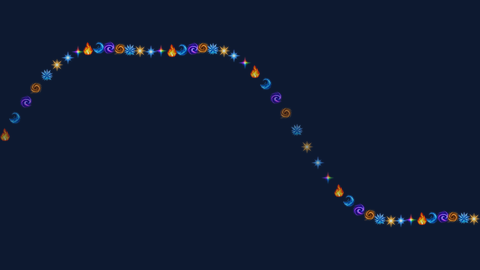 Waveform icons — generated-neon