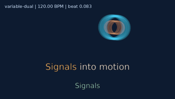 Variable BPM + line & separate word subtitle